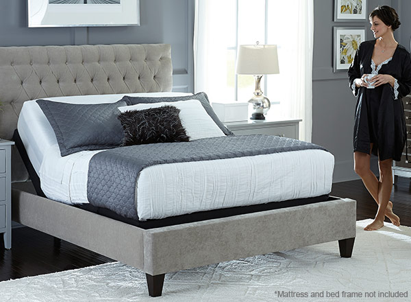 tall wood bed frame for latex mattress